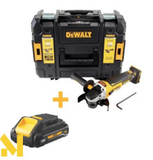Болгарка (кутова шліфмашина) акумуляторна DeWALT DCG405NT + DCB187 (без ЗП)