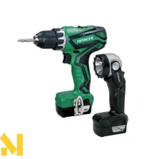 Дриль-шуруповерт Hitachi DS10DAL + ліхтарик Hitachi WA