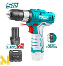Дриль-шуруповерт ударний акумуляторний TOTAL TIDLI1232E