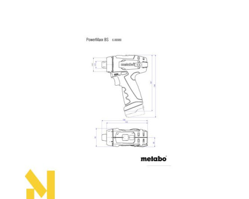 Дриль-шуруповерт акумуляторний Metabo POWERMAXX BS BASIC SET