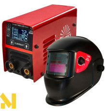 Комплект Зварювальний інвертор Vitals MMA-1400 LCD mini + Маска Vitals 1500 (1+1)