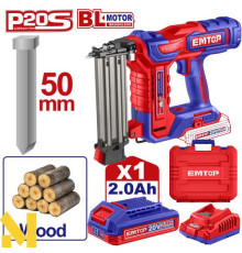 Цвяхозабивач акумуляторний EMTOP ELBNLI5008