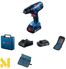 Дриль-шуруповерт акумуляторний Bosch Professional GSR 180-LI 2 x 2,0Ah, AC