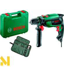 Дриль ударний Bosch UniversalImpact 700 + Набір свердл та біт 39 шт