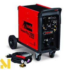 Зварювальний інвертор Telwin Supertig 200 400V Tig з аксесуарами (832160)