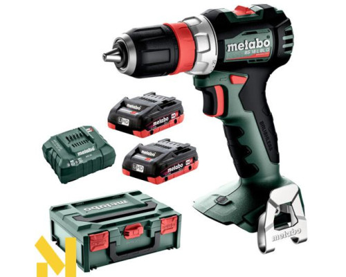 Дриль-шуруповерт акумуляторний Metabo BS 18 L BL Q (613156800) (2x4 Ah, ЗП, metaBOX 145 L)