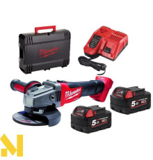 Болгарка (кутова шліфмашина) акумуляторна Milwaukee M18 FSAG125XB-502X FUEL