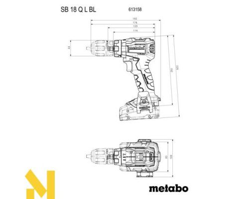 Дриль-шуруповерт акумуляторний Metabo SB 18 L BL Q