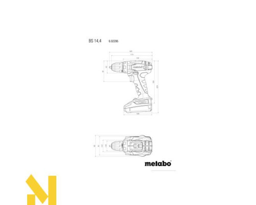 Дриль-шуруповерт акумуляторний Metabo BS 14.4 (602206550)