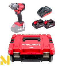 Гайковерт акумуляторний Worcraft CIW-S20LiB-850 + 2 АКБ CLB-20V-4.0H + ЗП CLC-20V-2.4HB + Кейс XCUBE006