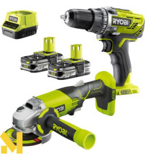 Набір з 2 інструментів Ryobi R18DDAG-215S