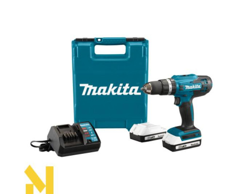 Дриль-шуруповерт акумуляторний ударний Makita HP488DWAE