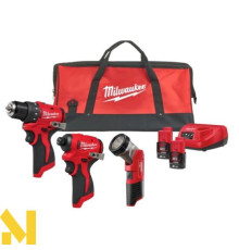 Набір інструментів акумуляторних MILWAUKEE M12 BLPP3A-202B