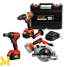 Набір інструментів акумуляторних GTM DSI18/80BL + CS18/165BL + IWC18/320BL