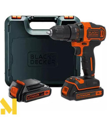 Дриль-шурупокрут акумуляторний BLACK&DECKER BDCDD186KB