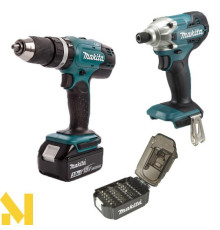 Набір інструментів акумуляторних Makita DLX2336SX2 (DHP453SFX8 + DTD156Z + B-68323)