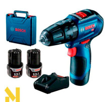 Дриль-шуруповерт ударний акумуляторний Bosch GSB 12V-30 (06019G9100)