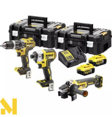 Набір інструментів акумуляторних DeWALT DCK384P2T (DCD796 + DCF887 + DCG405)