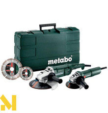 Болгарка METABO WEP 2200-230 + W 750-125 + 2 x Diamond Disc + Case