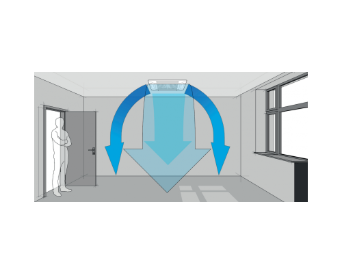 Касетна інверторна спліт-система (кондиціонер) Cooper&Hunter Nordic R32 CH-IC160RK/CH-IU160RM