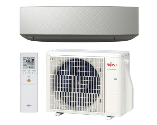 Інверторна настінна спліт-система (кондиціонер) Fujitsu Design Silver ASYG09KETE-B/AOYG09KETA