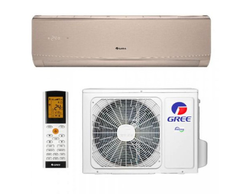 Настінна спліт-система (кондиціонер) GREE Lomo Inverter GWH24QE-K6DND2E Golden