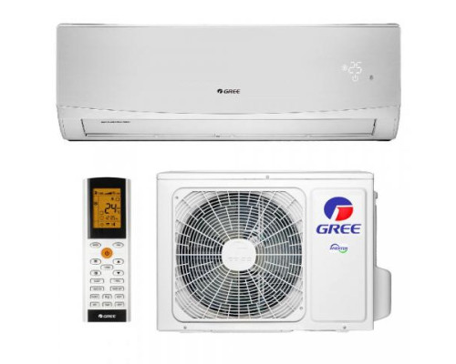 Настінна спліт-система (кондиціонер) GREE Lomo Inverter GWH24QE-K6DND2E Silver