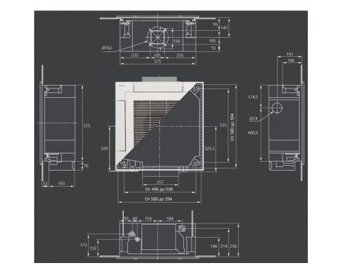 Касетна спліт-система (кондиціонер) Toshiba RAV-RM1101UTP-E / RAV-GM1101AT8P-E / RBC-U31PGP(W)-E