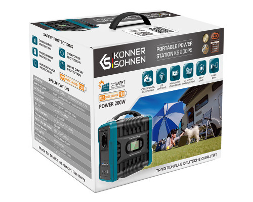 Электростанция портативная Konner&Sohnen KS 200PS