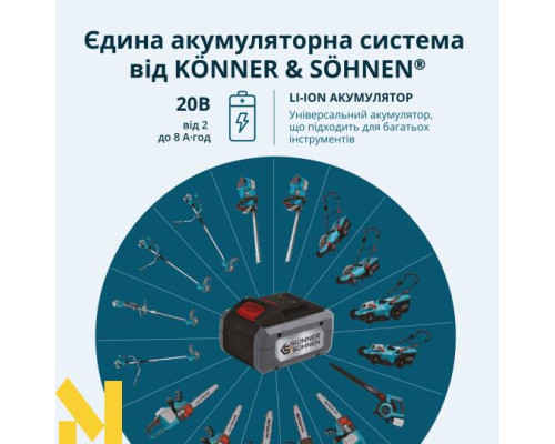 Тример акумуляторний Konner&Sohnen KS BCT-20V SET