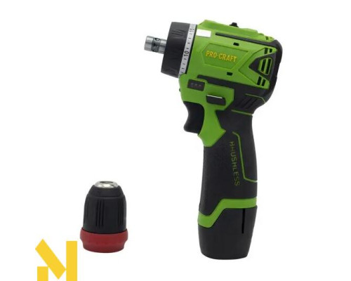 Шуруповерт акумуляторний Procraft PA12BL DFR