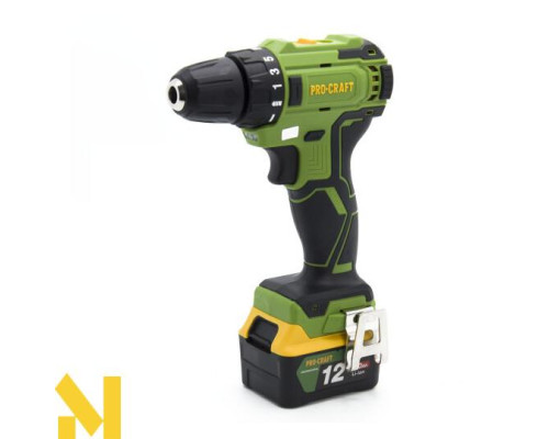 Шуруповерт акумуляторний безщітковий Procraft PA18BL (комплект з 2 АКБ та ЗП)