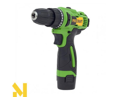 Шуруповерт акумуляторний Procraft PA12Li COMPACT (комплект з 2 АКБ та ЗП)