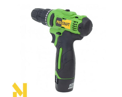 Шуруповерт акумуляторний Procraft PA12Li COMPACT (комплект з 2 АКБ та ЗП)