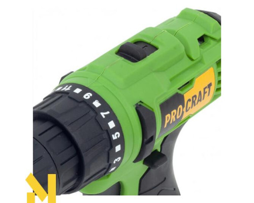 Шуруповерт акумуляторний Procraft PA12Li COMPACT (комплект з 2 АКБ та ЗП)