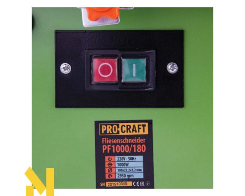 Плиткоріз Procraft PF1000-180
