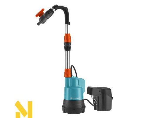 Насос акумуляторний для резервуарів з дощовою водою Gardena 2000/2 Li-18 Set