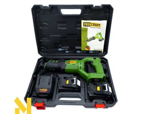 Пила шабельна акумуляторна Procraft PSS20 (з 2 АКБ та ЗП)