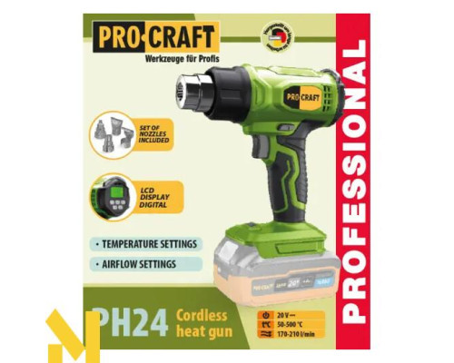 Фен технічний акумуляторний Procraft PH24 (без АКБ та ЗП)