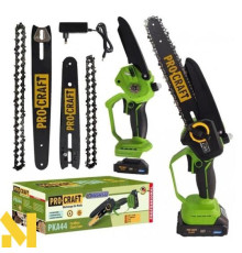 Міні-пила акумуляторна Procraft PKA44 (2 АКБ + ЗП + кейс)