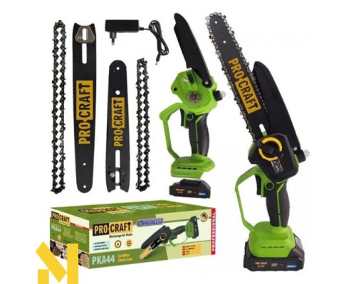 Міні-пила акумуляторна Procraft PKA44 (2 АКБ + ЗП + кейс)