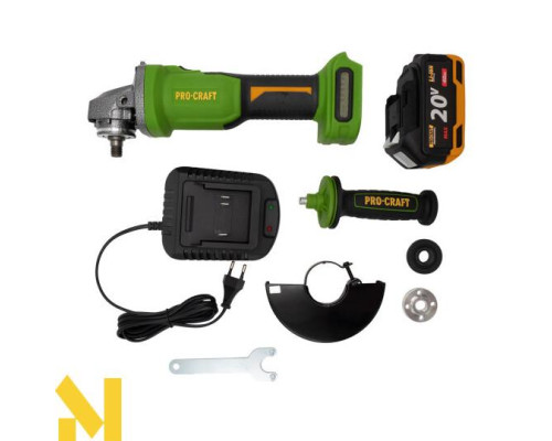 Болгарка (кутова шліфмашина) акумуляторна Procraft PWA220