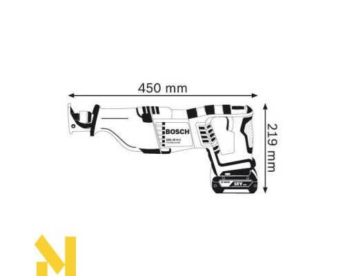 Пила шабельна акумуляторна Bosch GSA 18 V-LI (без АКБ та ЗП)