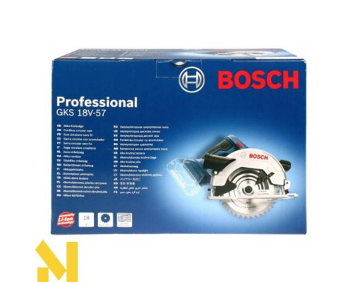 Пила дискова акумуляторна Bosch GKS 18V-57 Professional