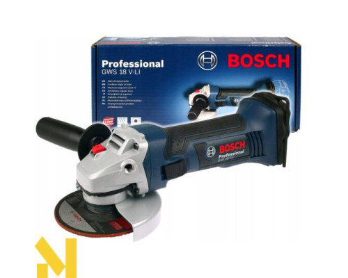Болгарка (кутова шліфмашина) акумуляторна Bosch GWS 18-115 V-LI (без АКБ та ЗП)