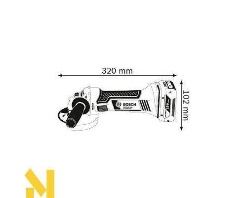 Болгарка (кутова шліфмашина) акумуляторна Bosch GWS 18-125 V-LI (без АКБ та ЗП)