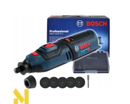 Гравер акумуляторний Bosch GRO 10,8/12 V-LI Professional (без АКБ та ЗП)