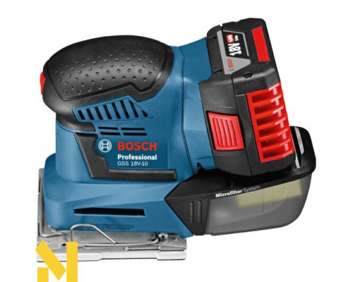 Шліфмашина вібраційна акумуляторна Bosch GSS 18V-10 Professional (без АКБ та ЗП)