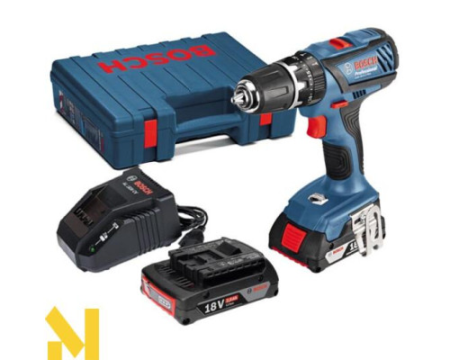 Акумуляторний ударний дриль-шуруповерт Bosch GSB 18-2-LI Plus 2 x 2,0 Ач