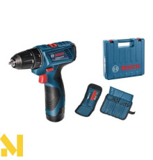 Акумуляторний шуруповерт Bosch GSR 120-Li + набір сверл